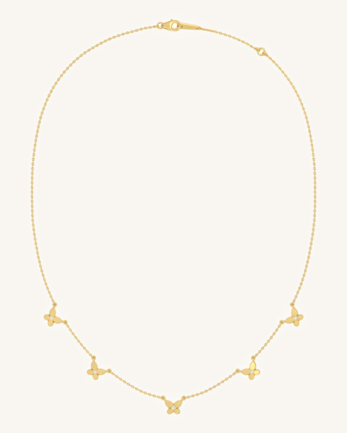 Petal Butterfly Necklace