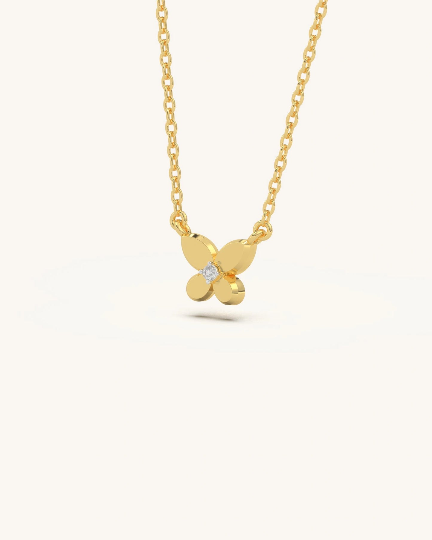 Petal Butterfly Necklace