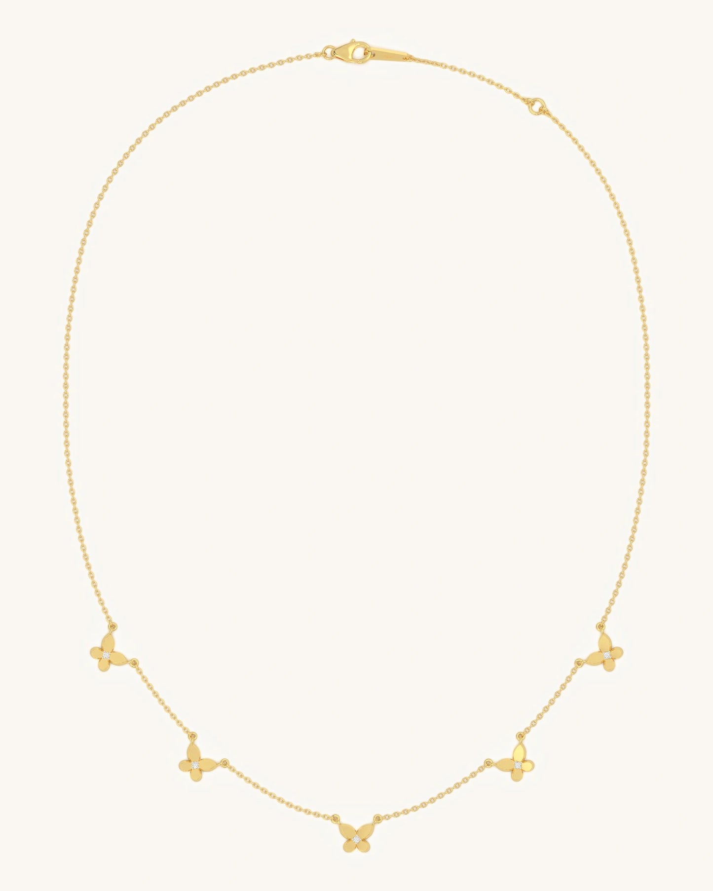 Petal Butterfly Necklace