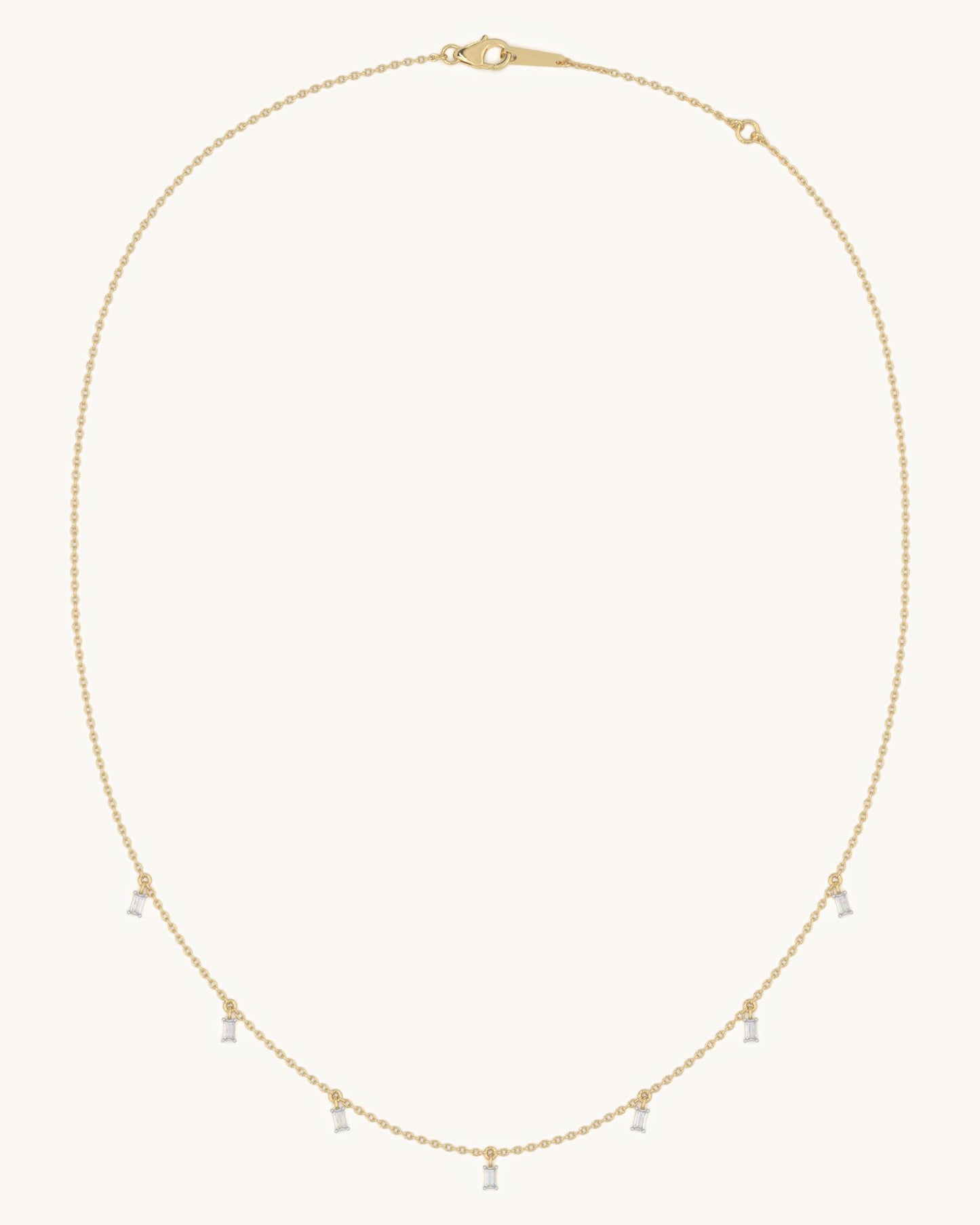 Dangling Baguette Necklace