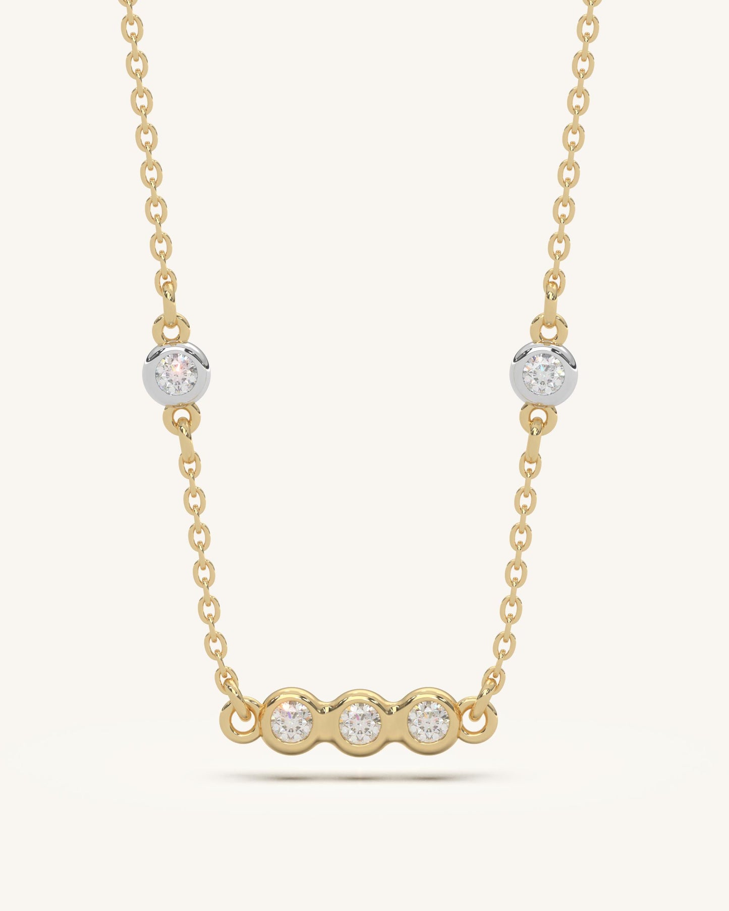 Bezel Circle Necklace