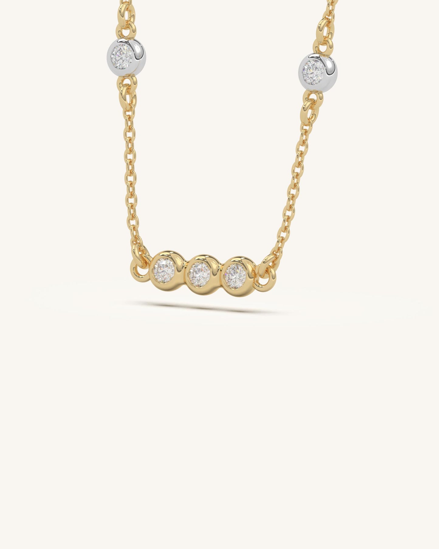 Bezel Circle Necklace