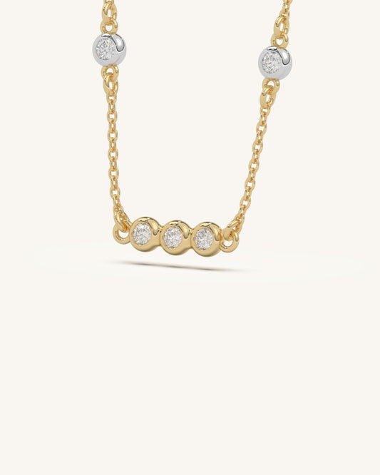 Bezel Circle Necklace