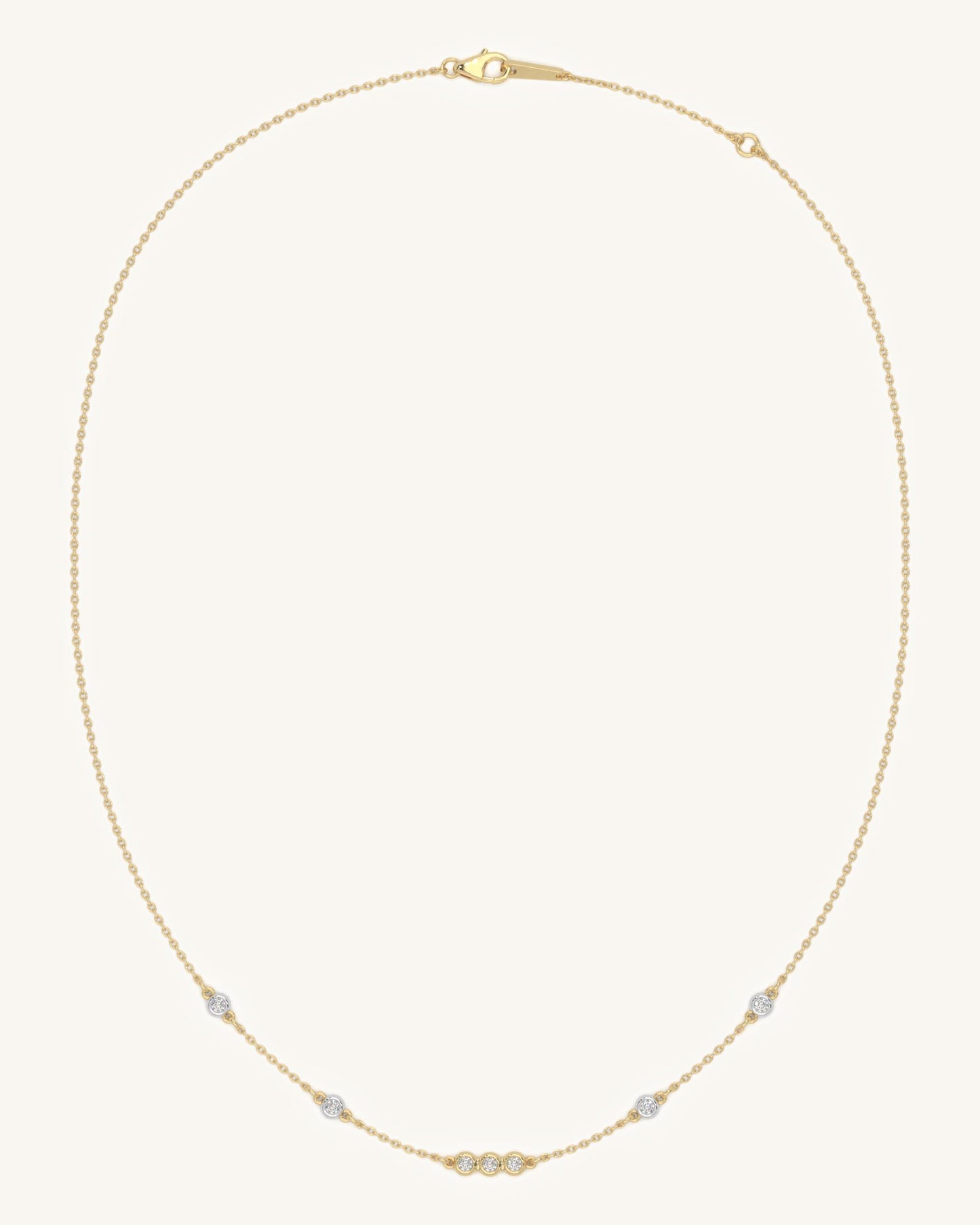 Bezel Circle Necklace