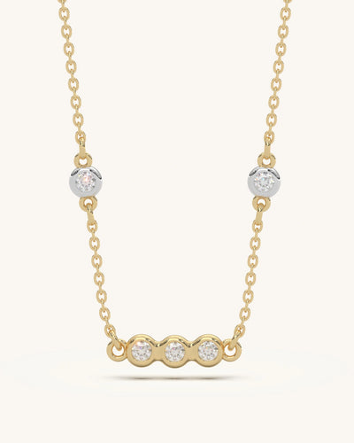 Bezel Circle Necklace