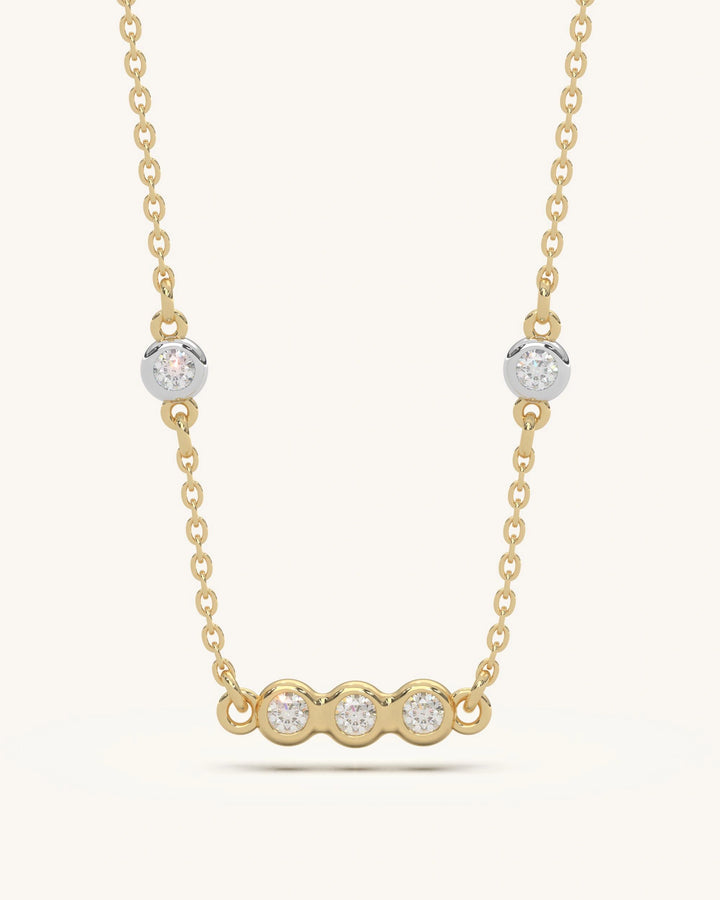 Bezel Circle Necklace