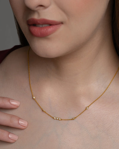 Bezel Circle Necklace