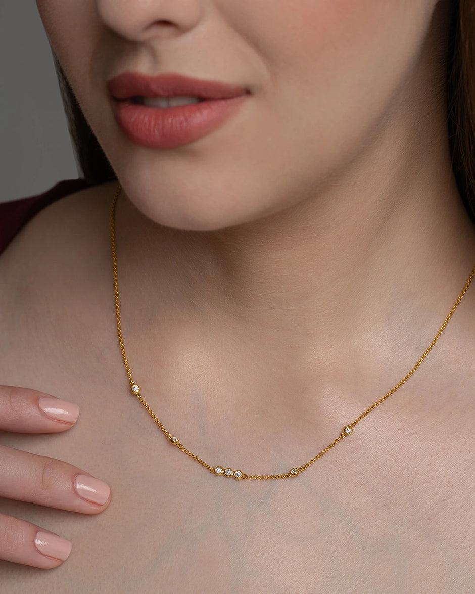 Bezel Circle Necklace