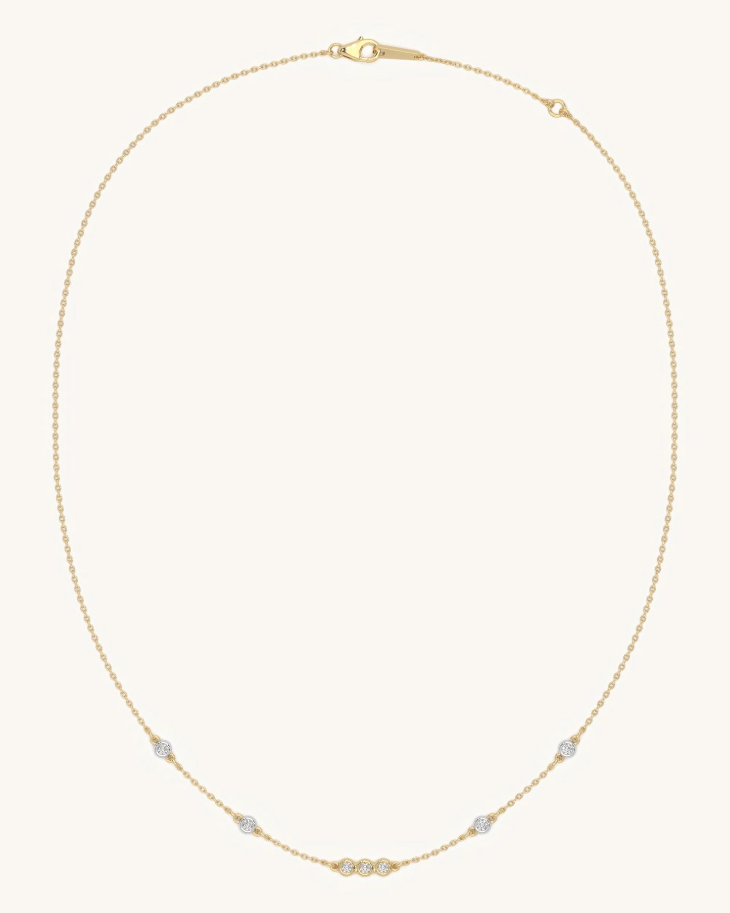 Bezel Circle Necklace
