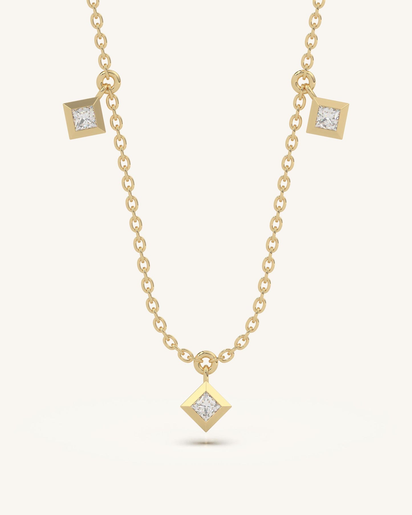 Square Drop Necklace