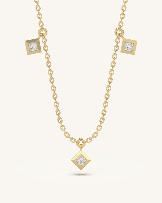 Square Drop Necklace