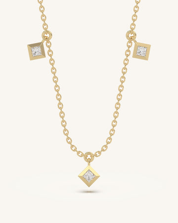 Square Drop Necklace