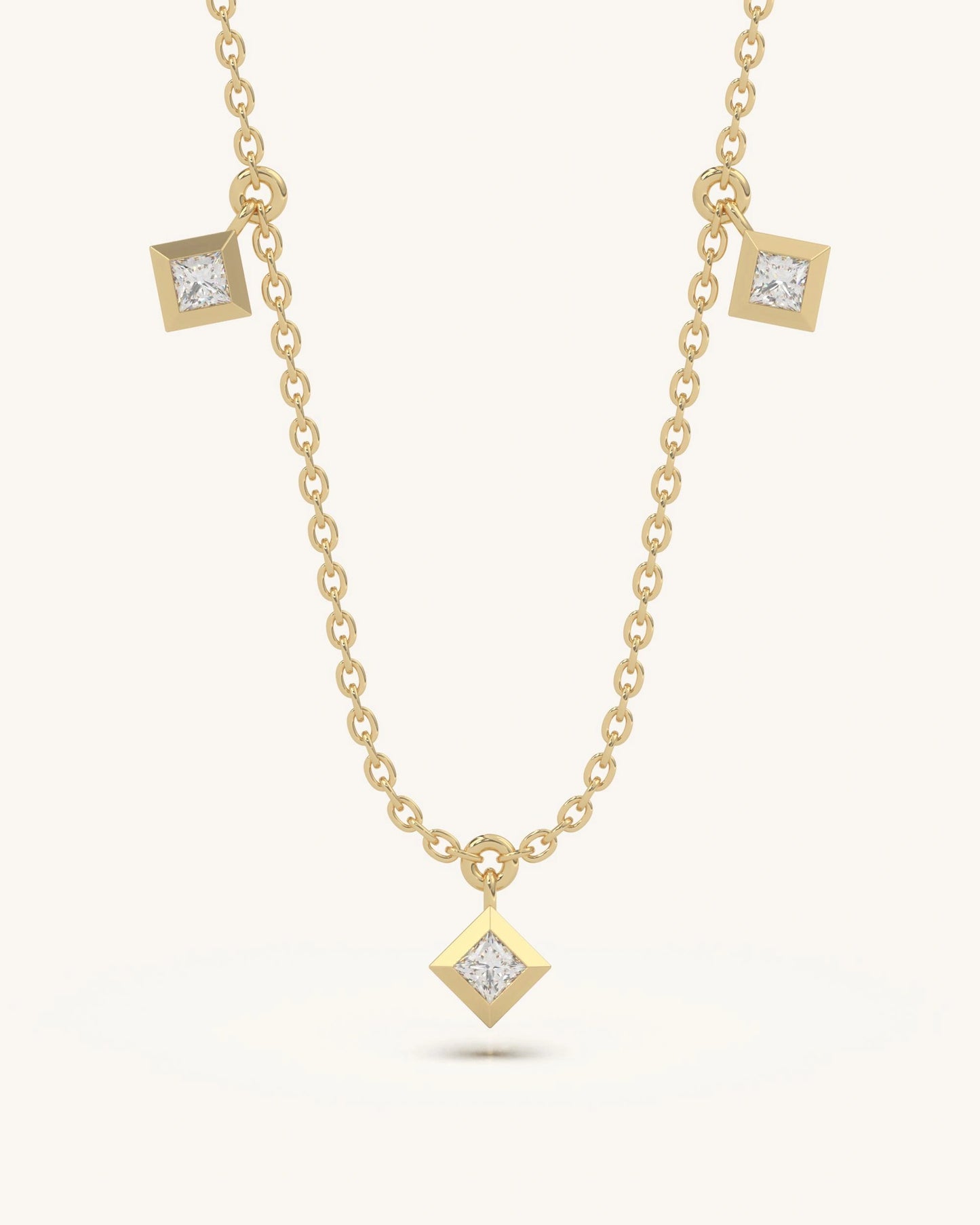 Square Drop Necklace