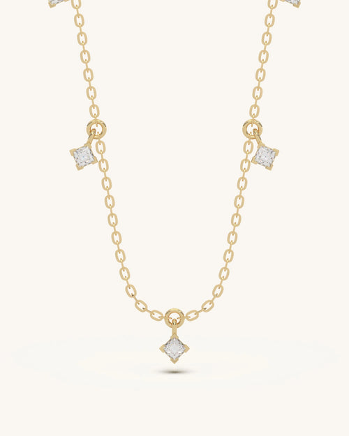 Square Drop Necklace
