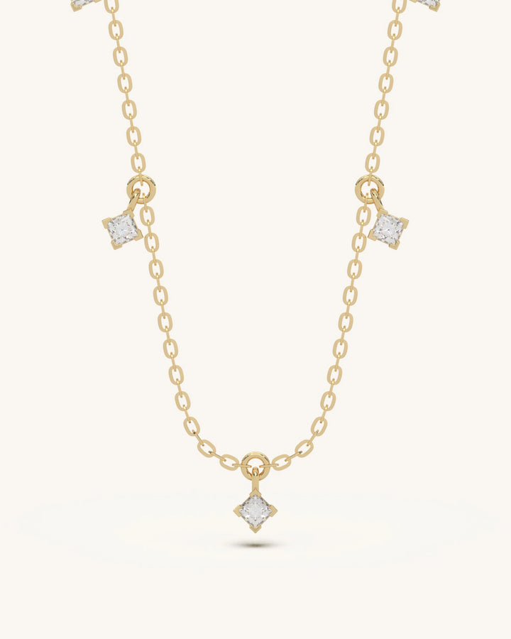 Square Drop Necklace