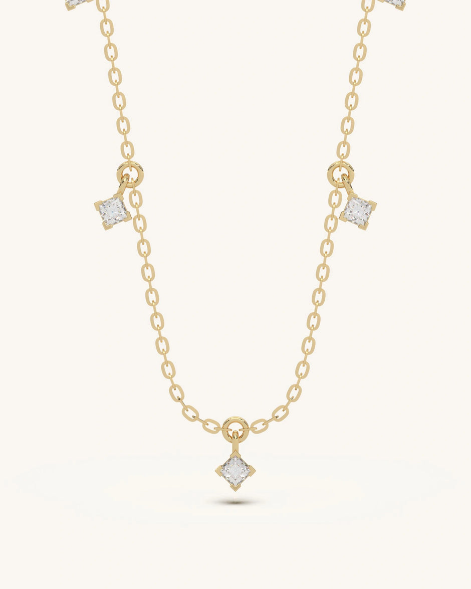 Square Drop Necklace