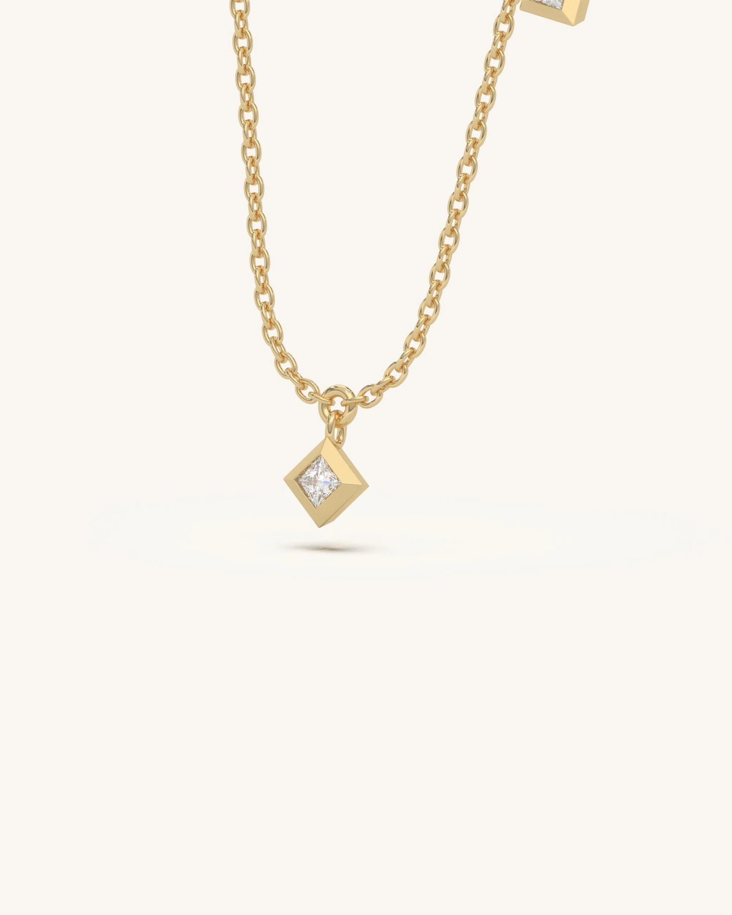 Square Drop Necklace