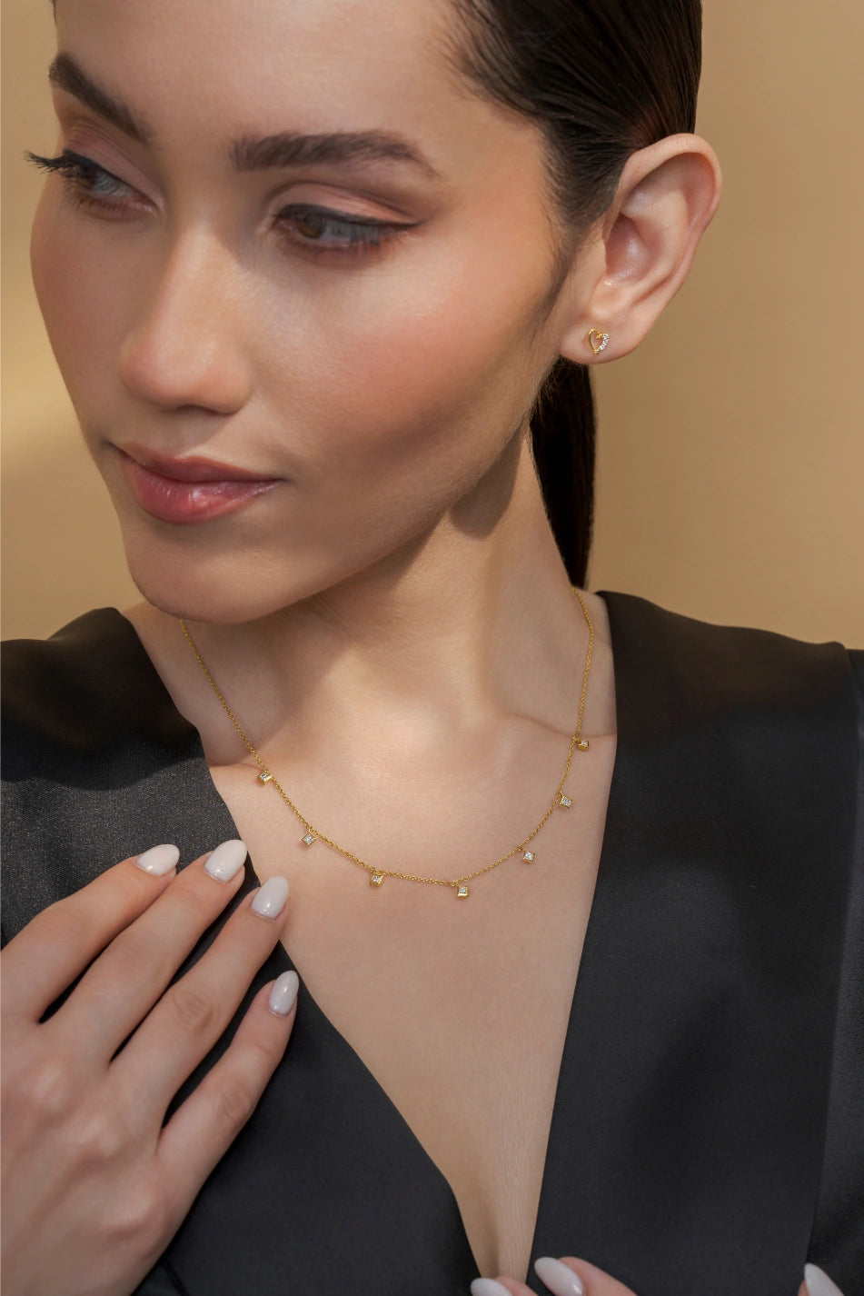 Square Drop Necklace