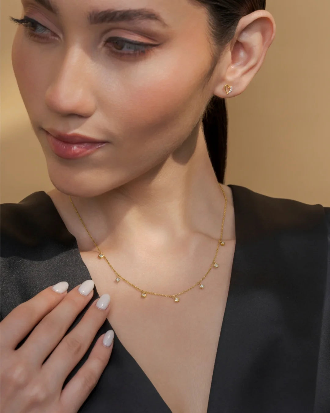 Square Drop Necklace