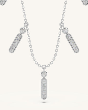 Rectangle Cluster Necklace