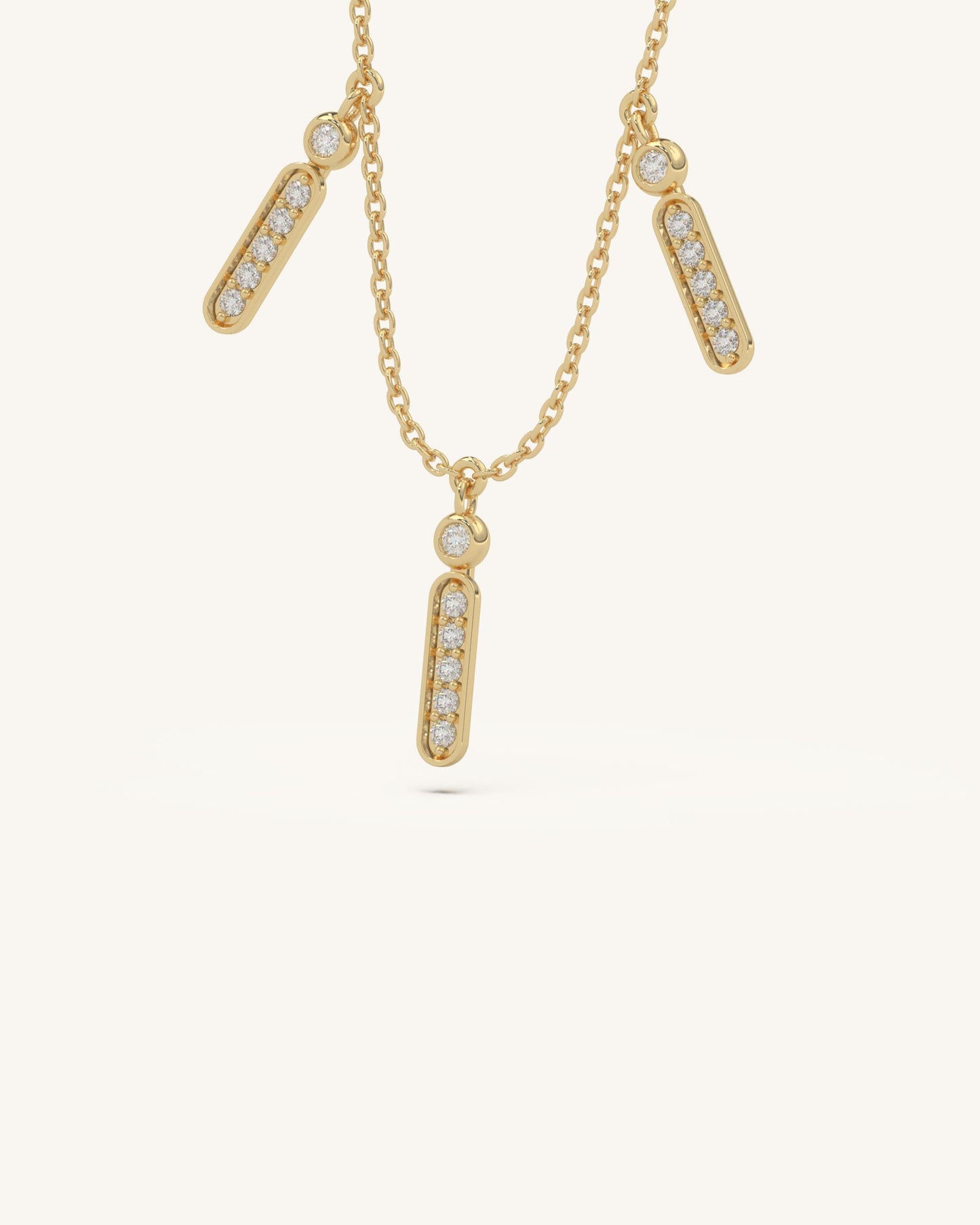 Rectangle Cluster Necklace