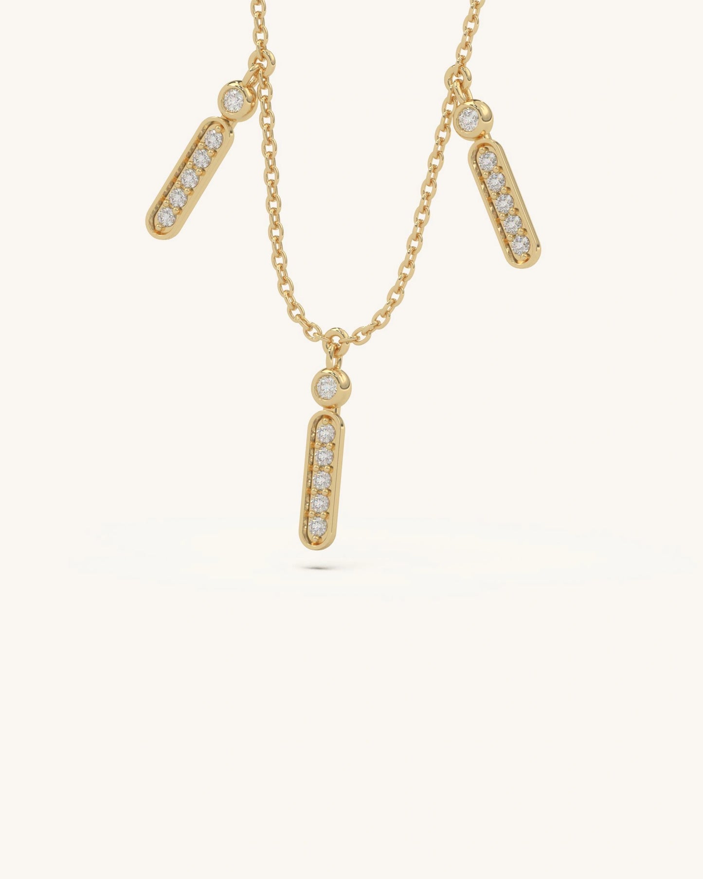 Rectangle Cluster Necklace