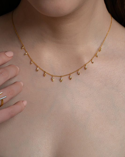 Leaf Drop Necklace