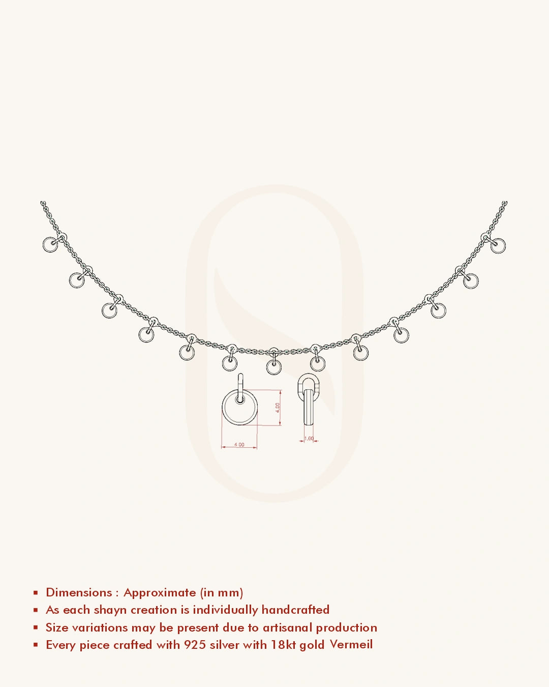 Round Drop Necklace