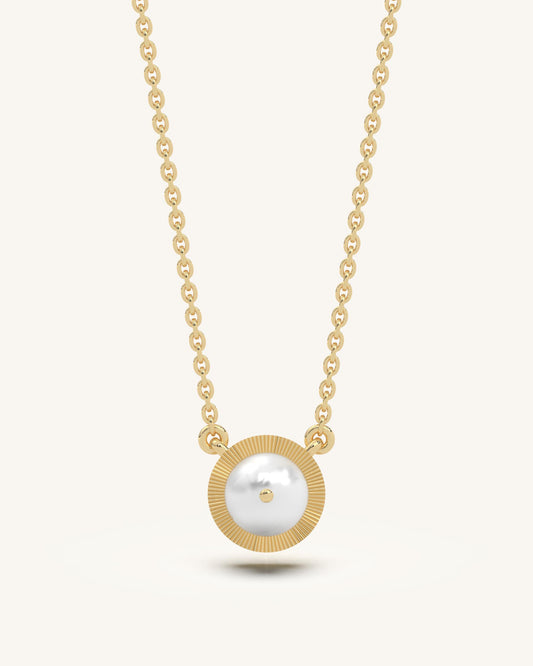 Sunburst Pearl Necklace