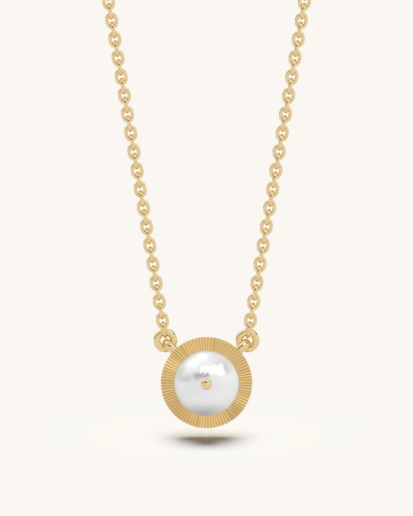 Sunburst Pearl Necklace