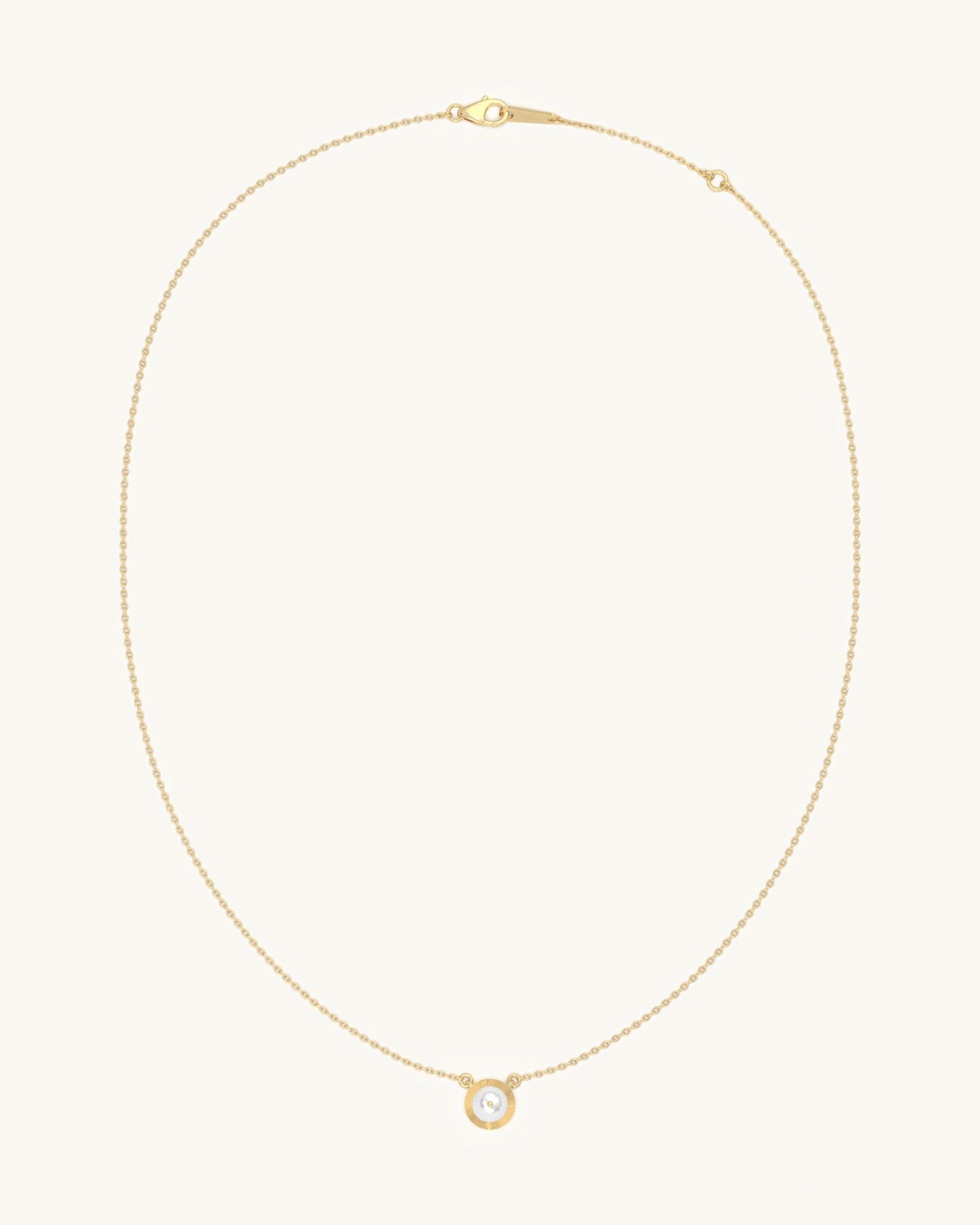 Sunburst Pearl Necklace