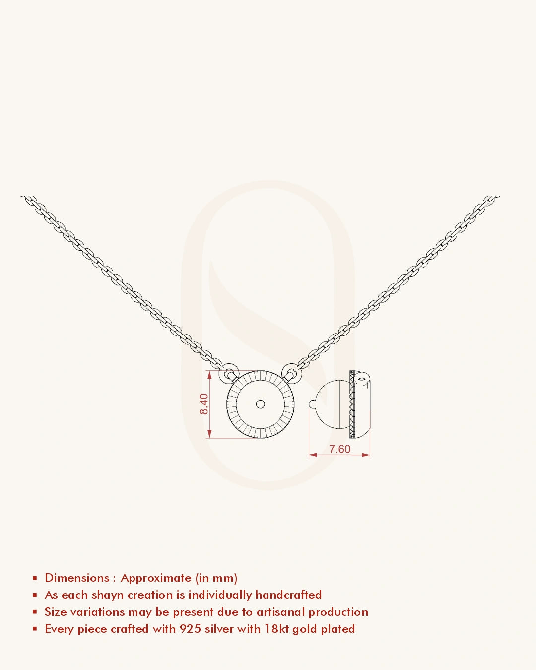 Sunburst Pearl Necklace