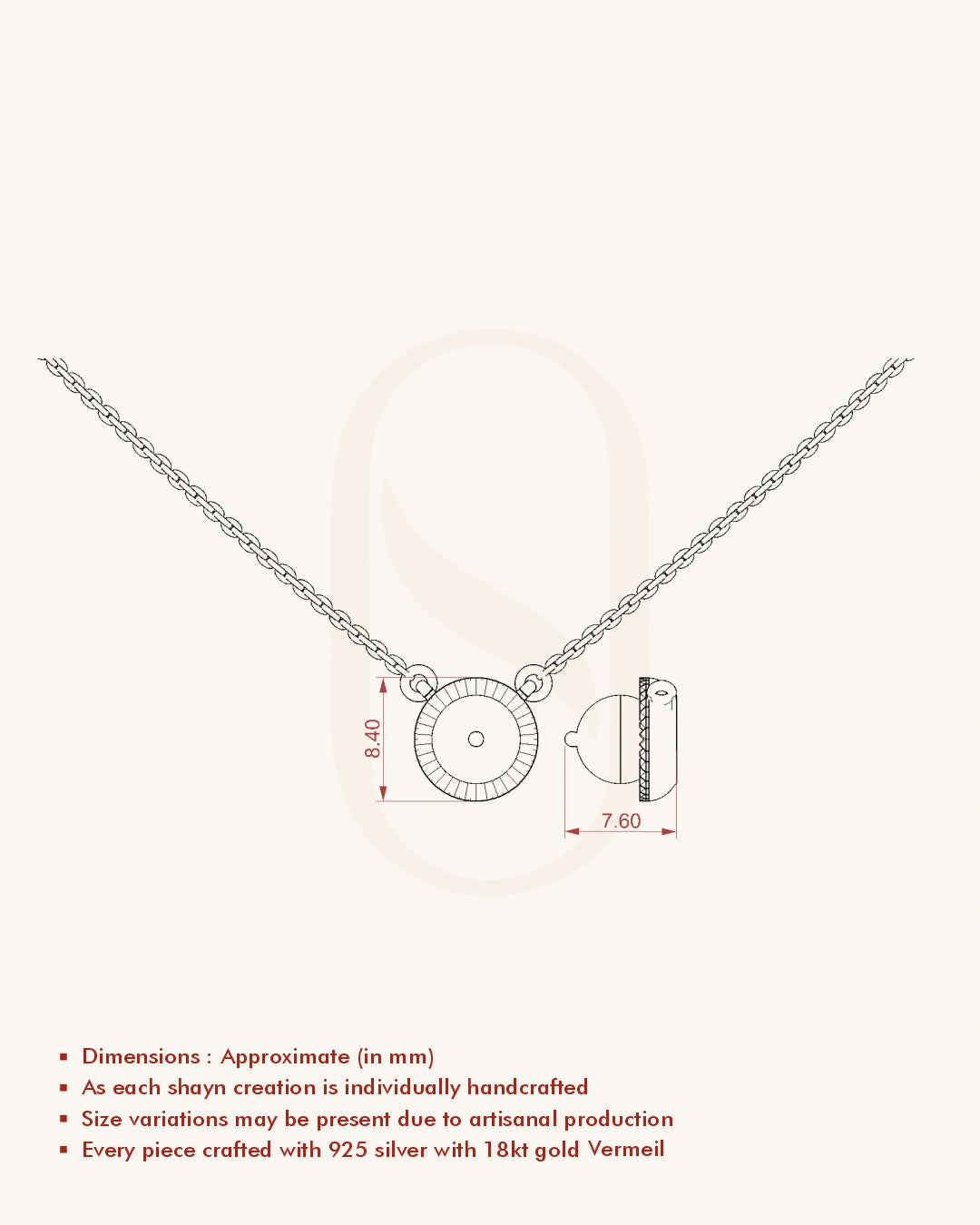 Sunburst Pearl Necklace