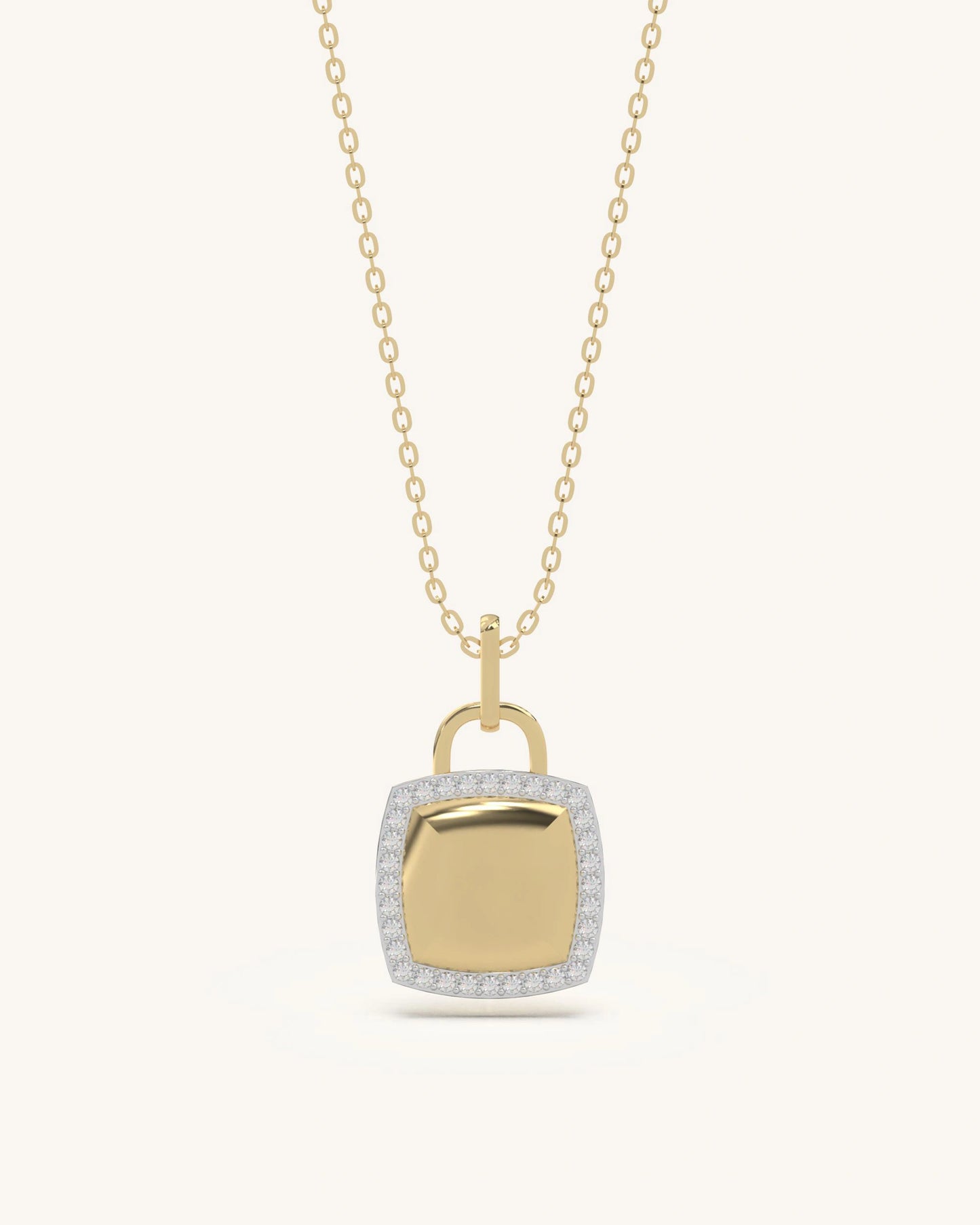 Gifts for girlfriend 925 silver 18KT gold vermeil padlock pendant
