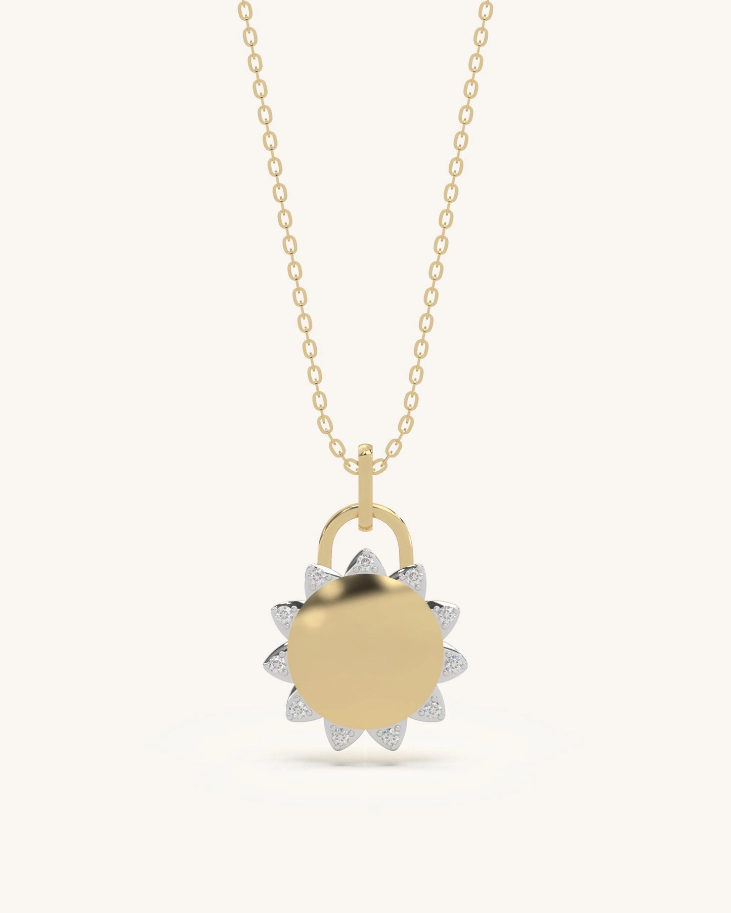 Rakhi gift for sister 925 silver 18KT gold vermeil sunburst pendant
