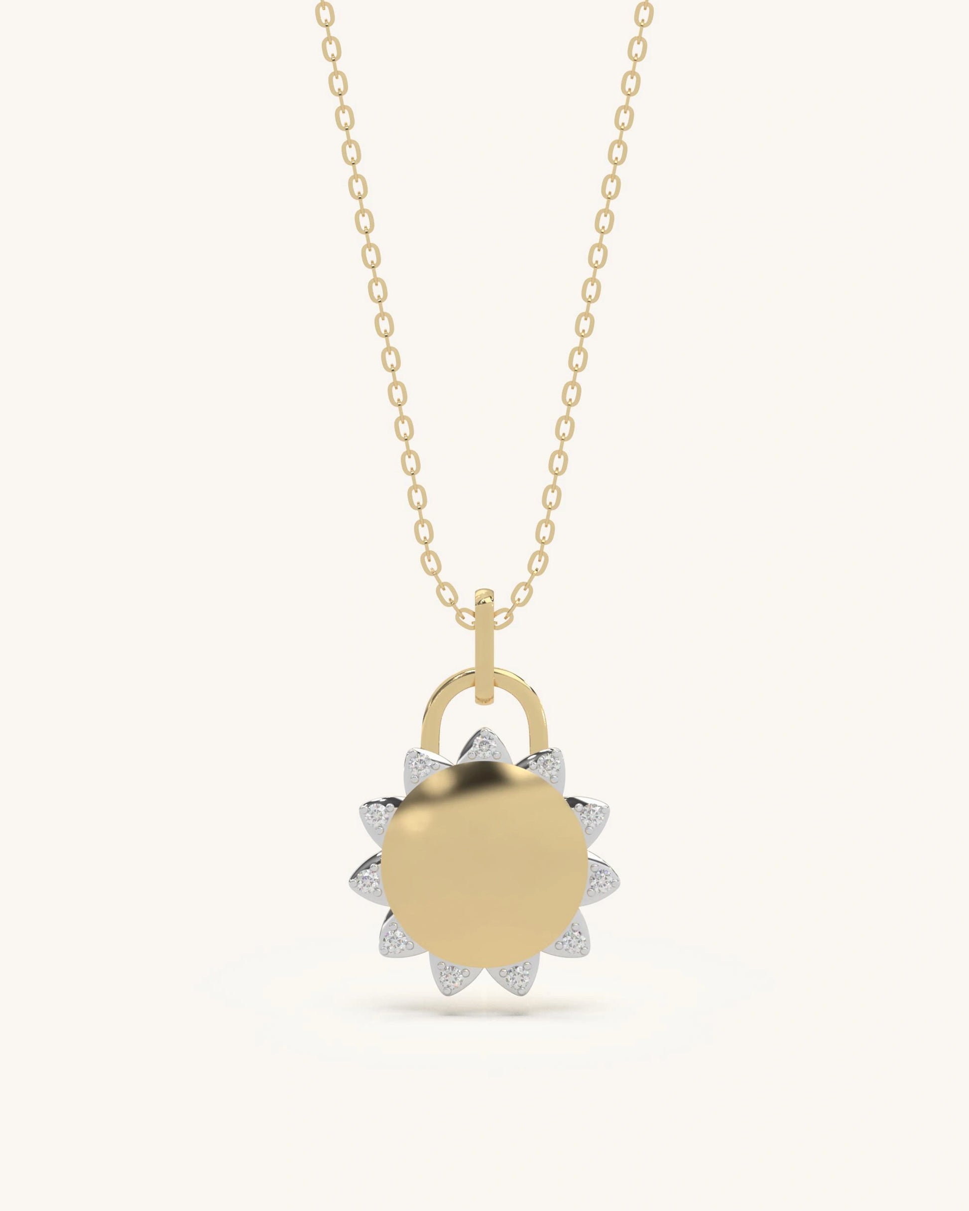 Rakhi gift for sister 925 silver 18KT gold vermeil sunburst pendant