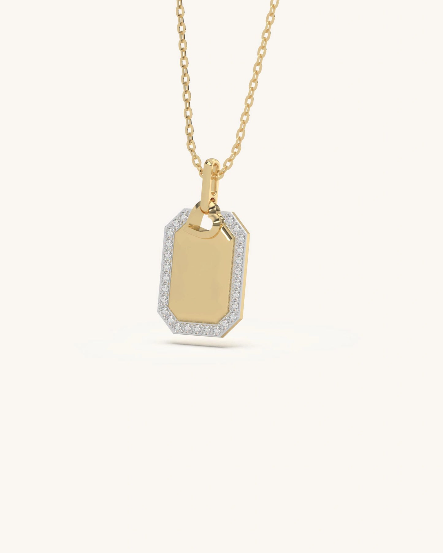 Geometric Tag Necklace