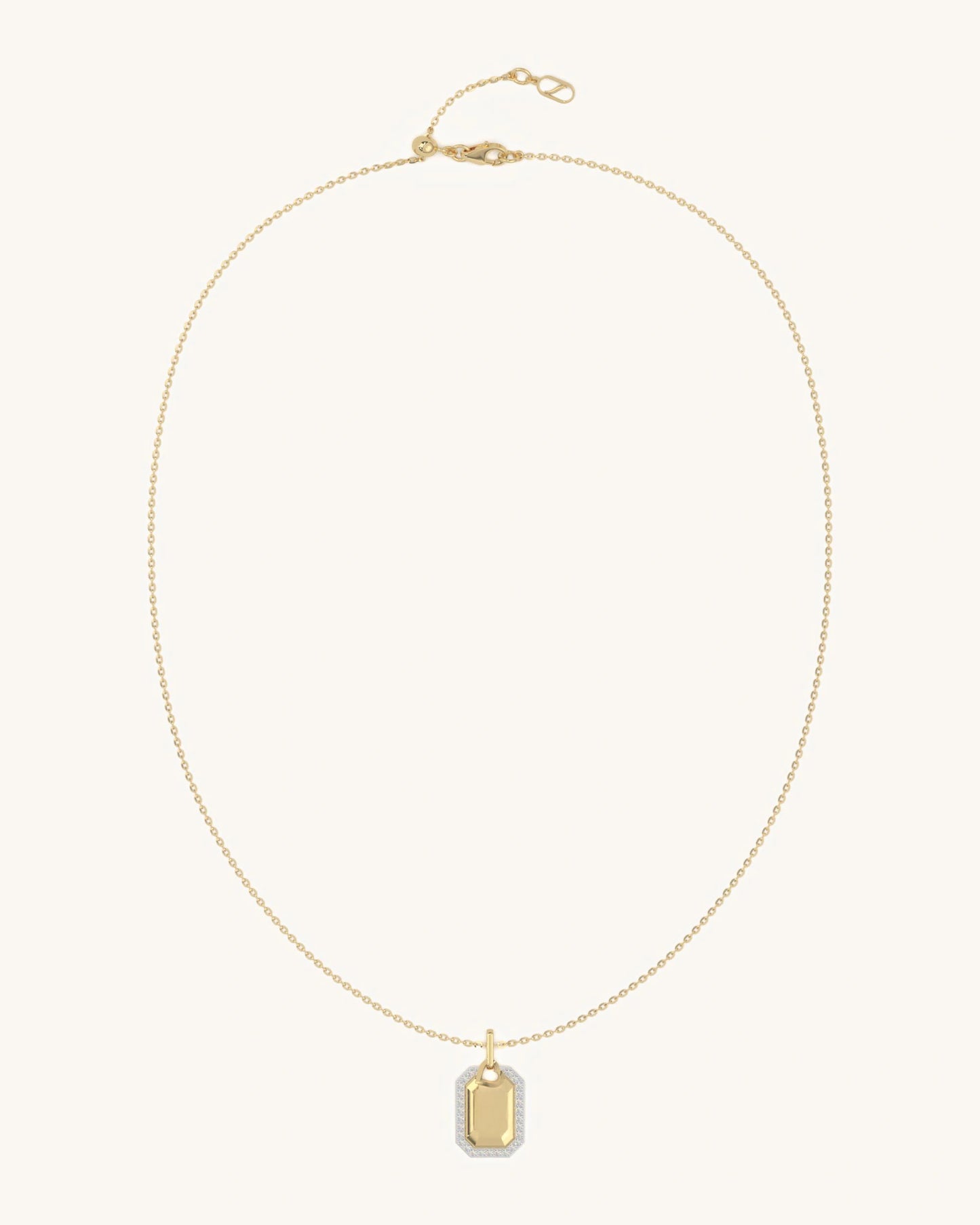 Geometric Tag Necklace