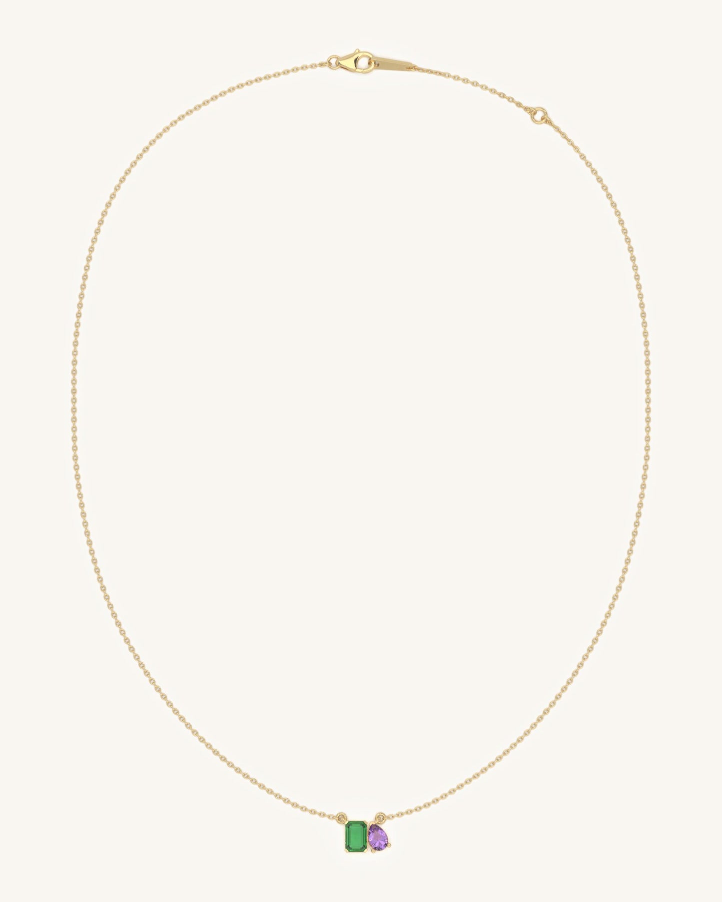 Twin Gem Necklace