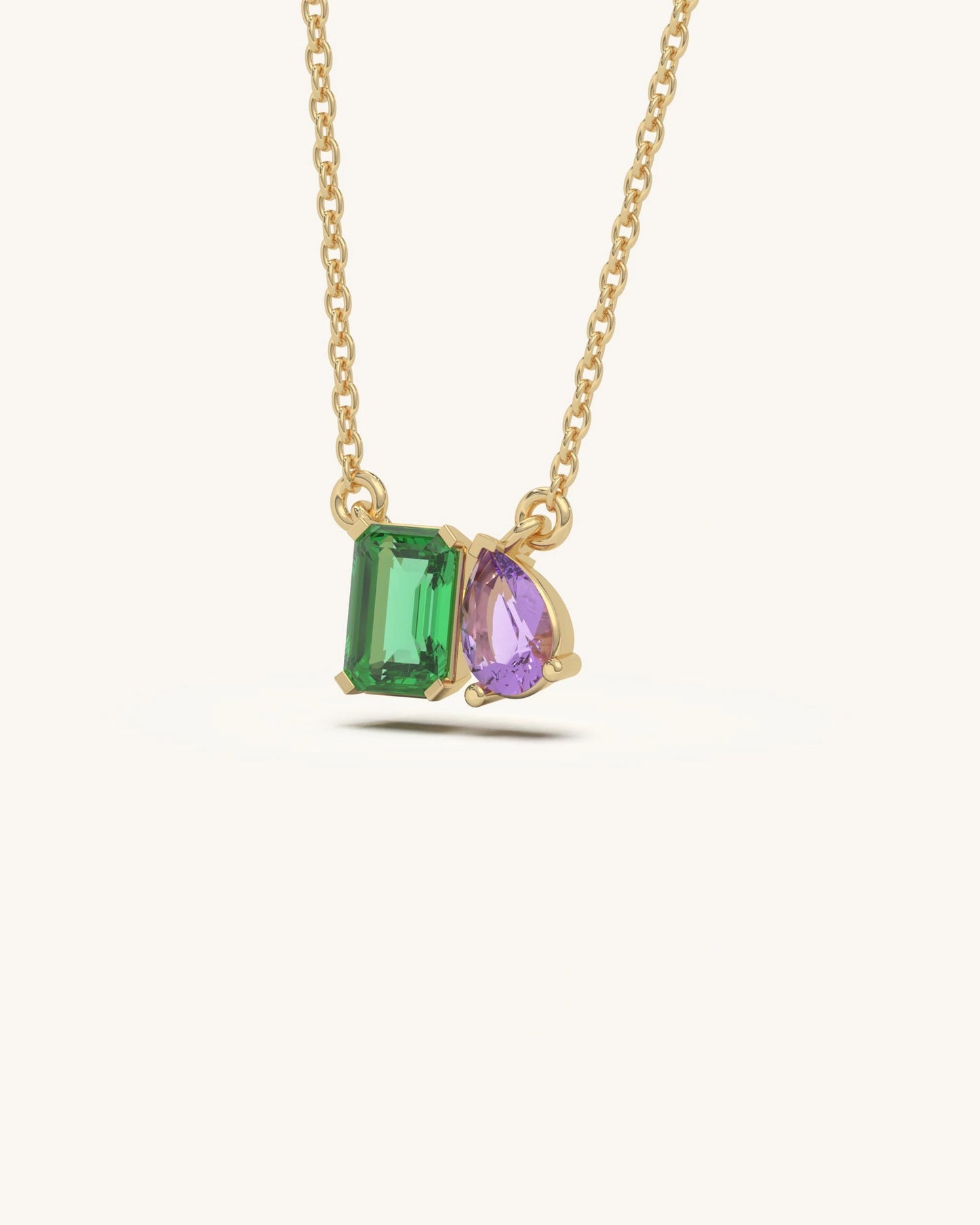 Twin Gem Necklace