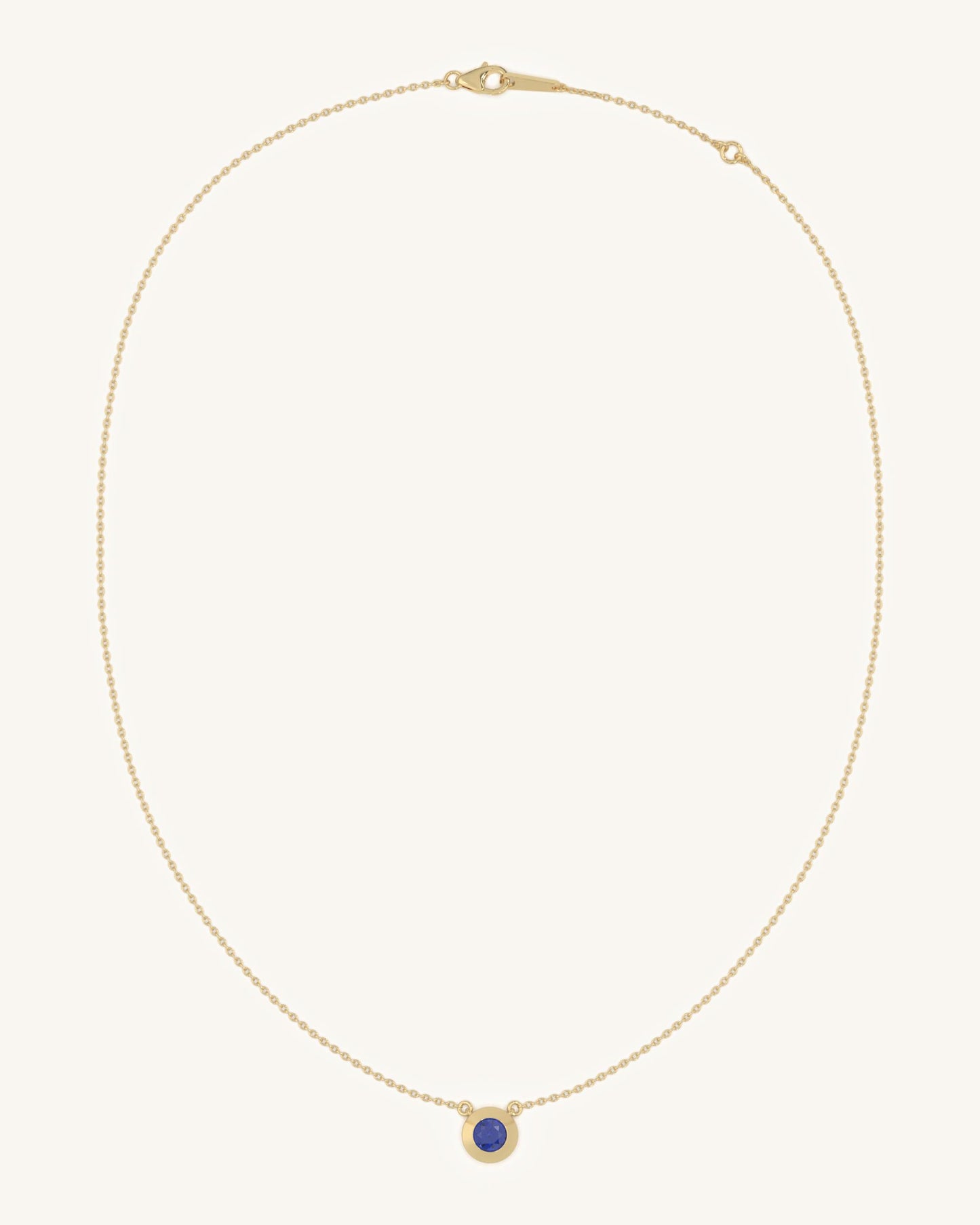 Bezel Blue Necklace