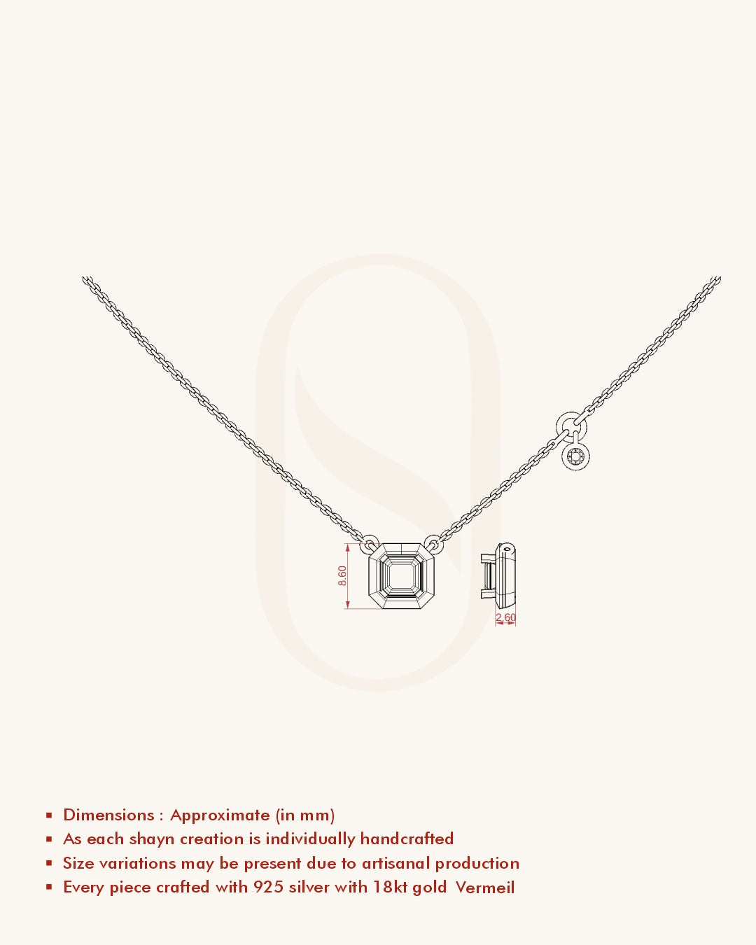 Ruby Accent Necklace