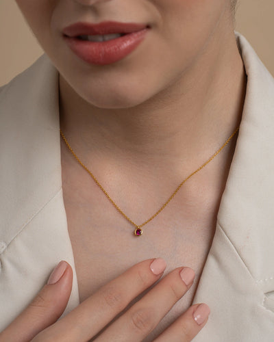 Petite Ruby Necklace