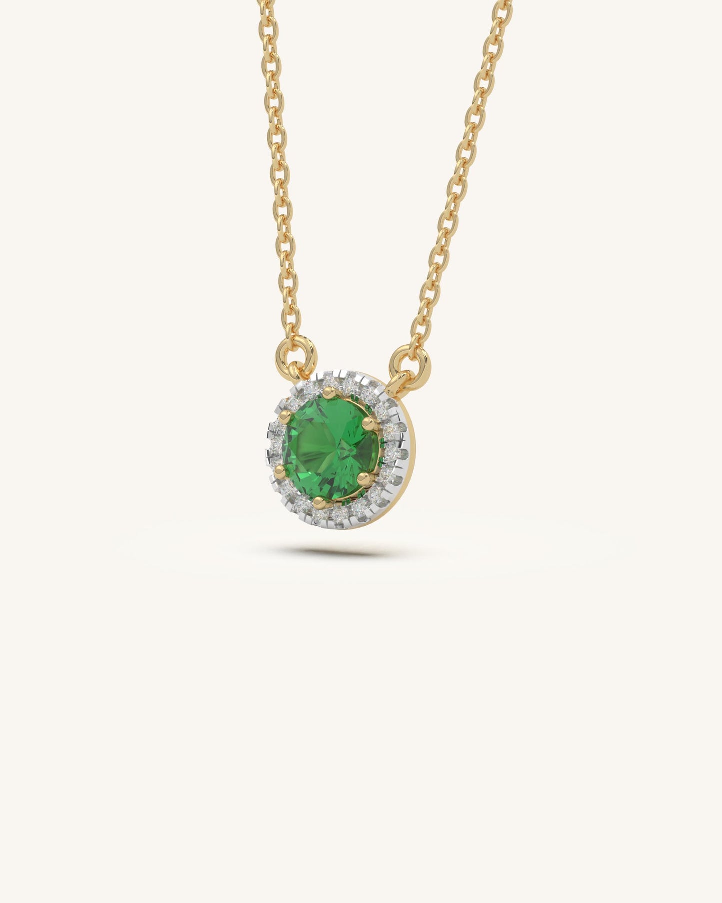 Halo Green Necklace
