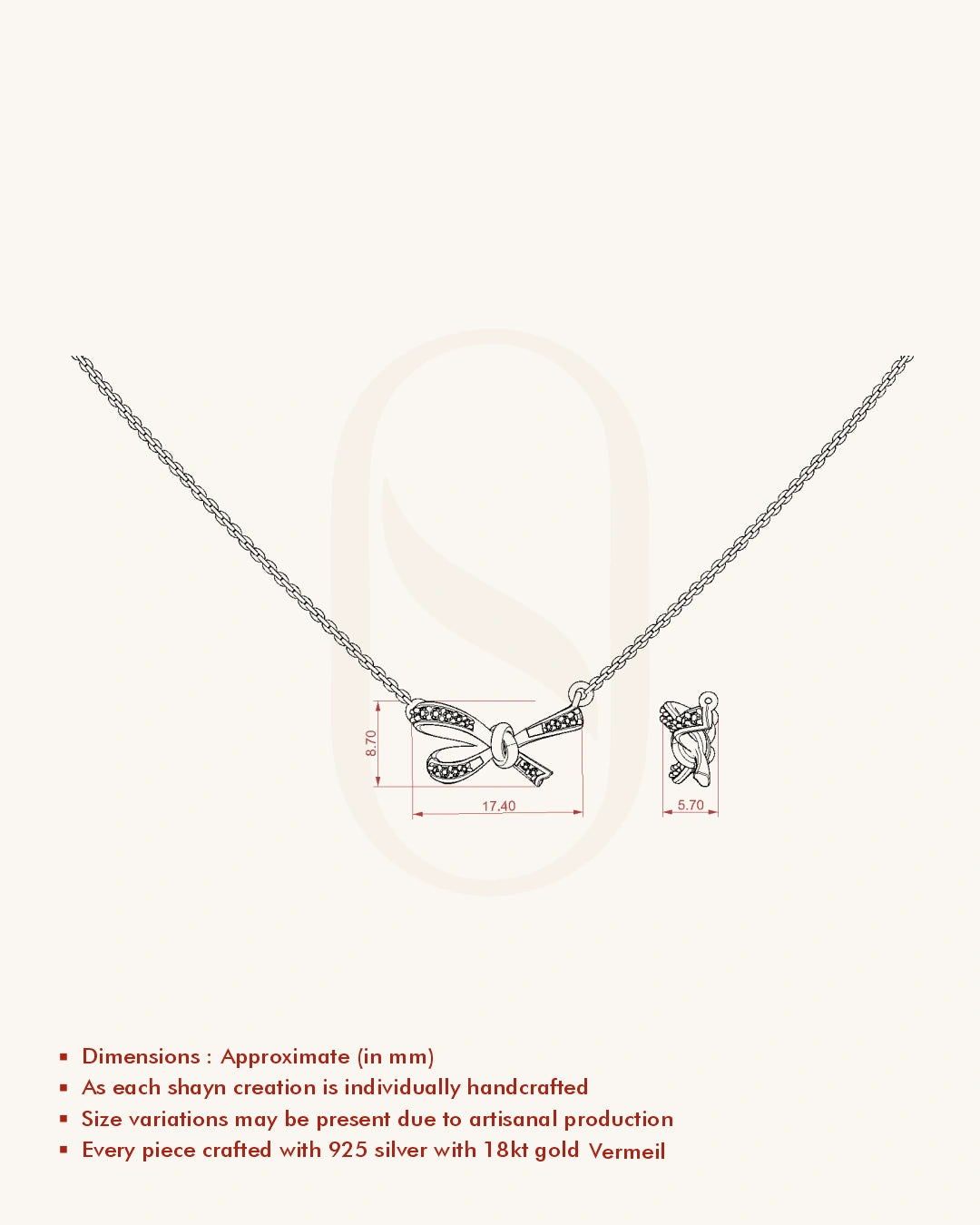 Silver Knot Necklace