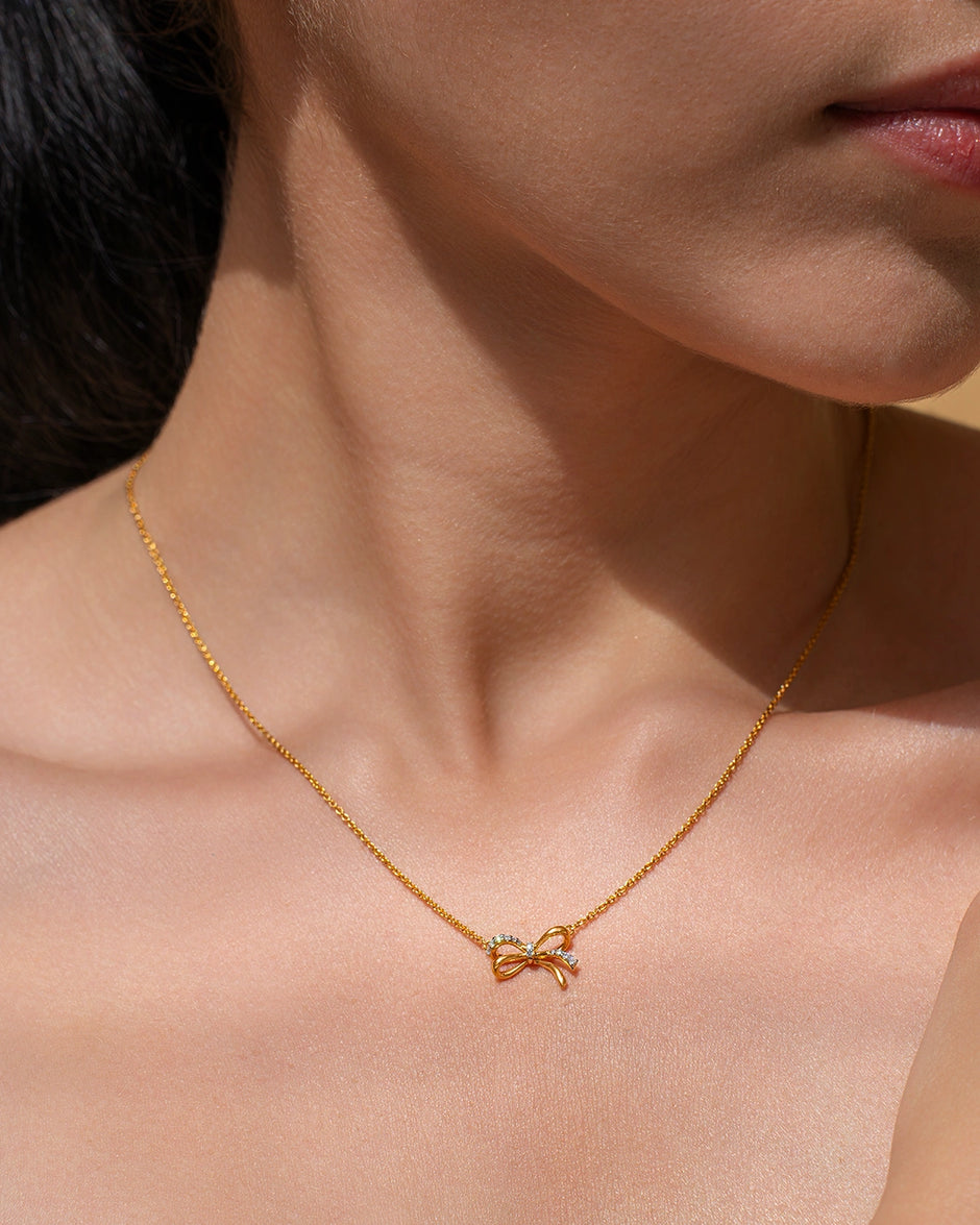 Ribbon Wrap Necklace