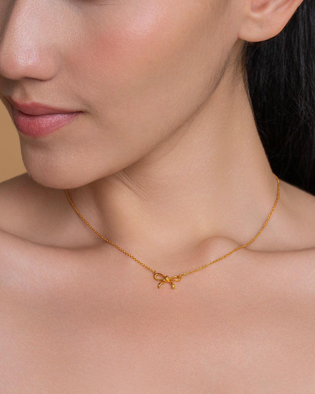 Mini Gold Vermeil Sterling Silver Bow