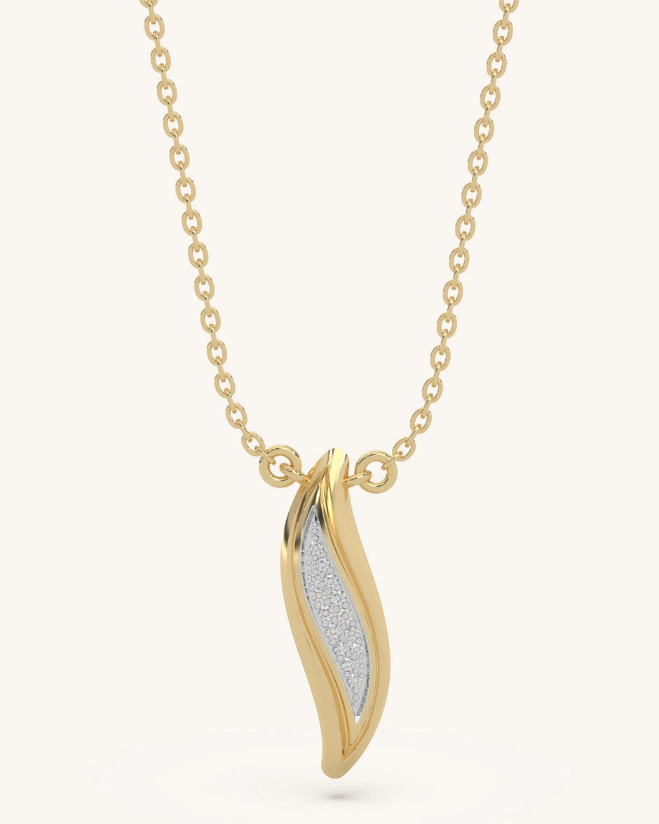  modern simple gold necklace design 