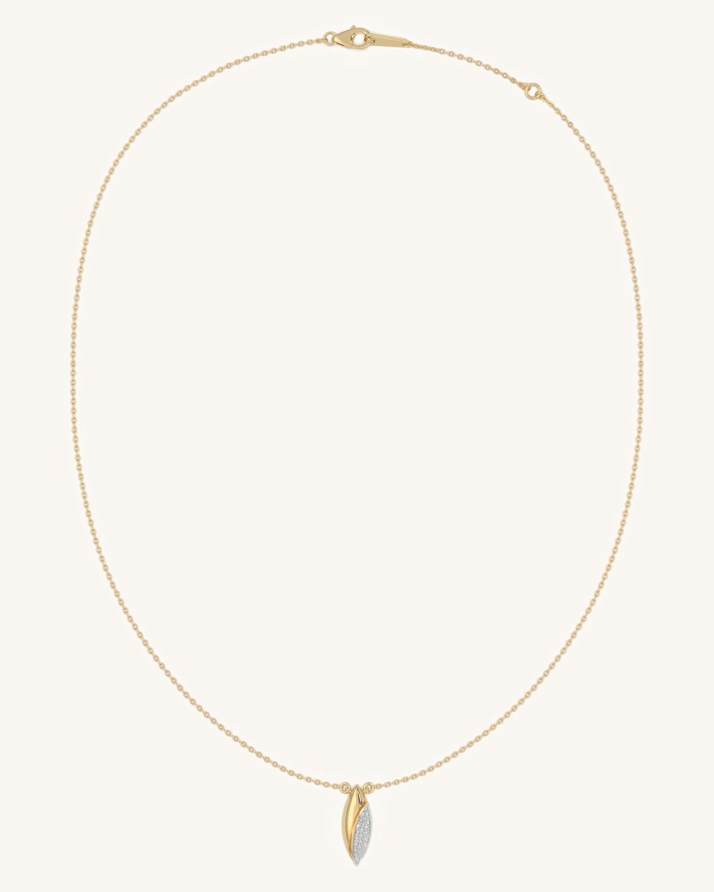 Gold Curve Pendant