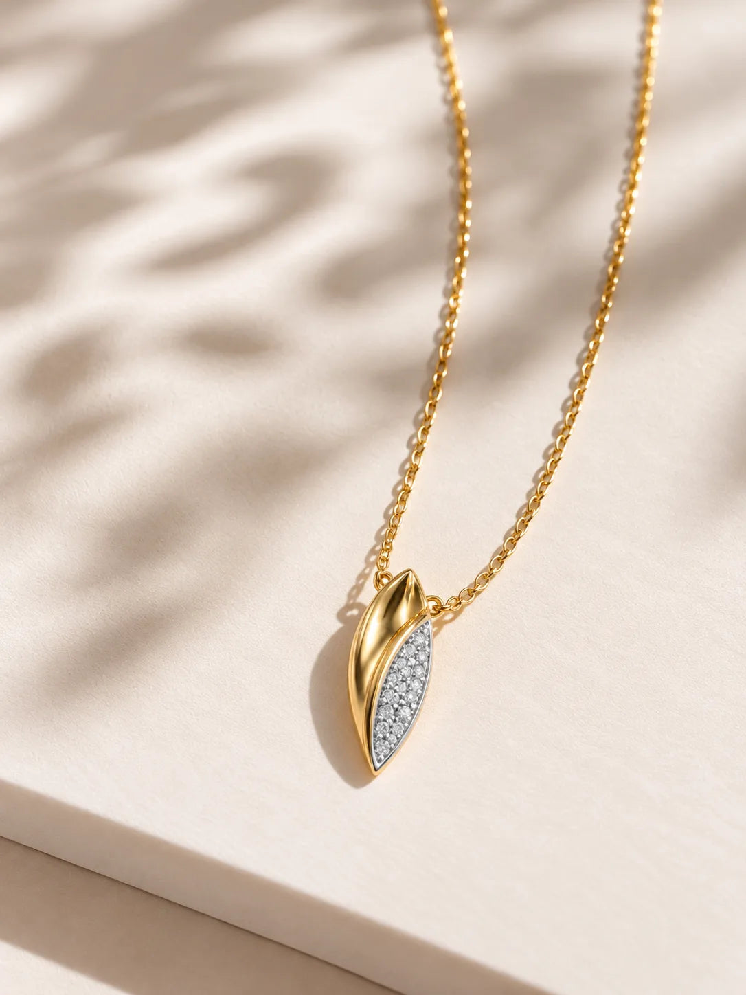 Gold Curve Pendant